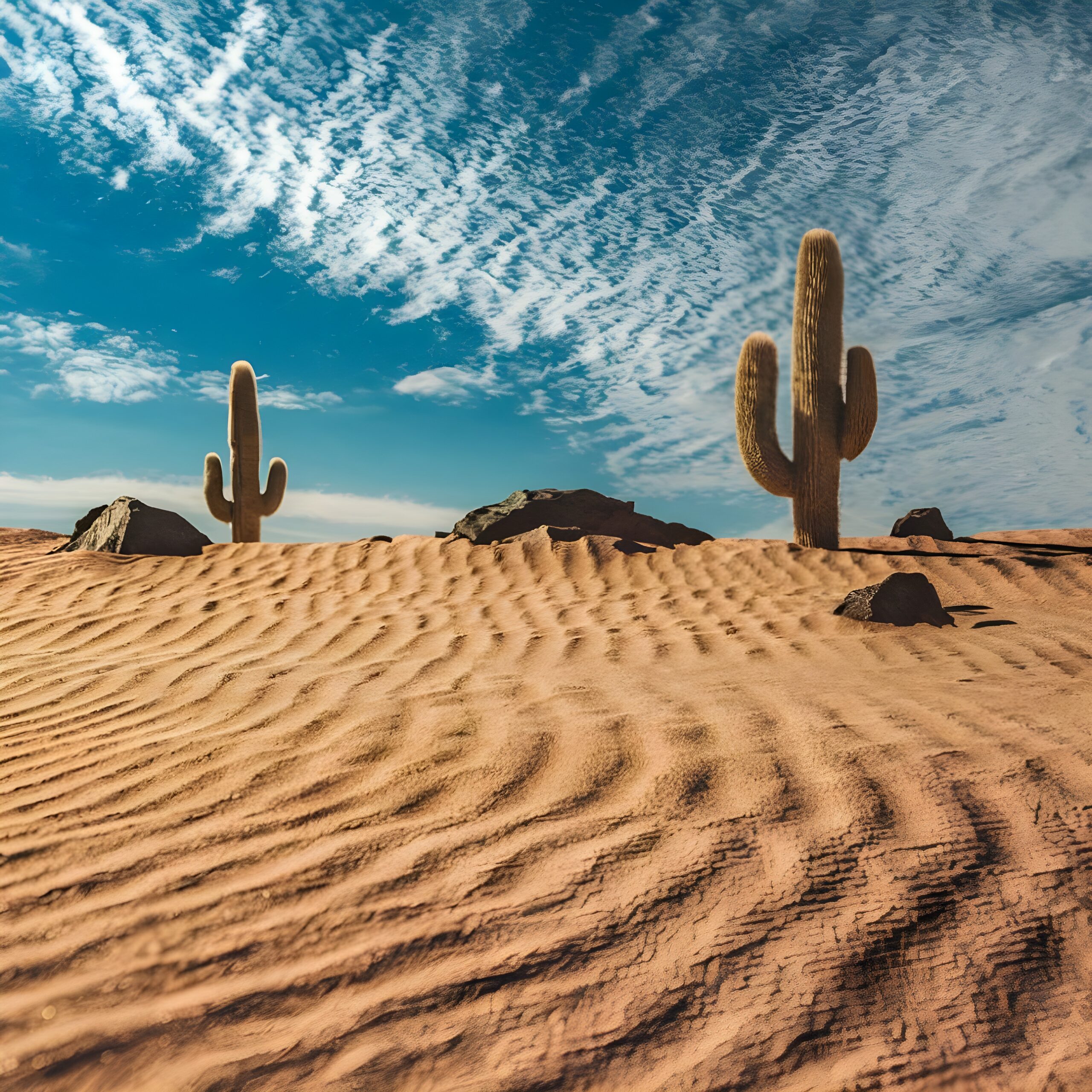 Cactus emerges from sandy desert dunes | B Mays Heating and Air Conditioning